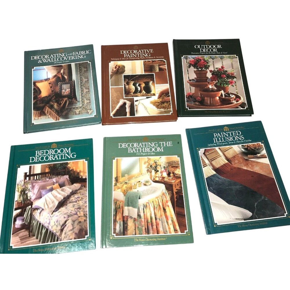 Home Decorating DIY Crafting 6 volumes The Home Decorating Inst. Book Set